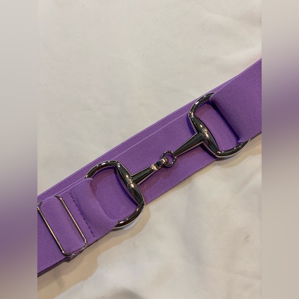 Lavender Childrens Equestrian horse Snaffle Bit Belt Elastic One Size …